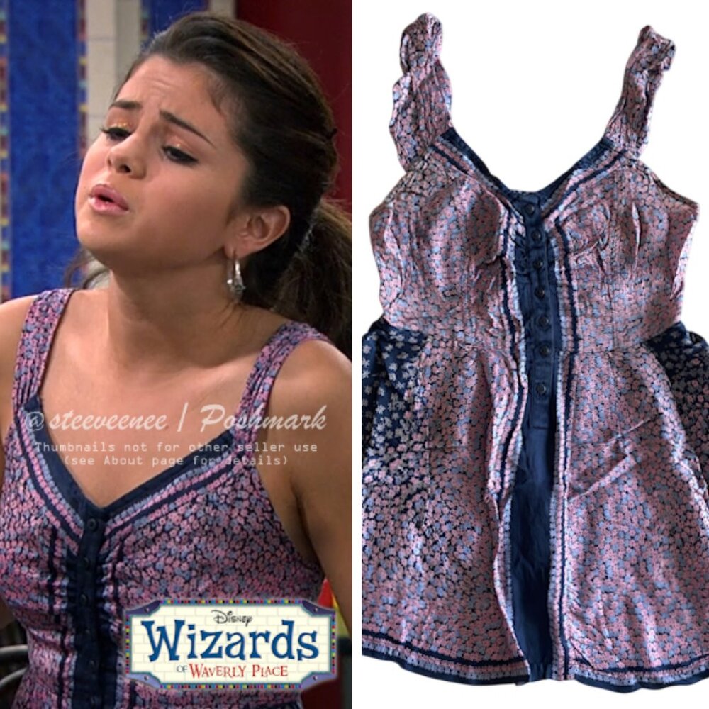 Free People Floral Babydoll Tank ASO Alex Russo